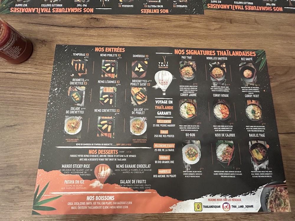 Thaï Land Square V2 - Menu Image 1